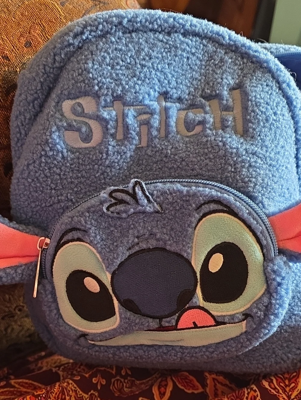 Disney Stitch Mini Sherpa Backpack